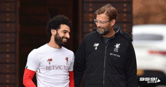 Jurgen Klopp and mohammad salah