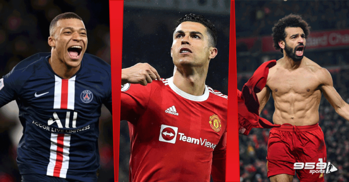 Mbappe Ronaldo Salah 2022