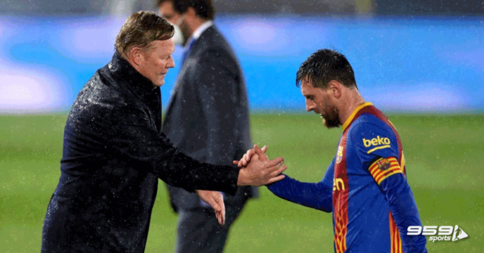 Ronald Koeman and messi moment