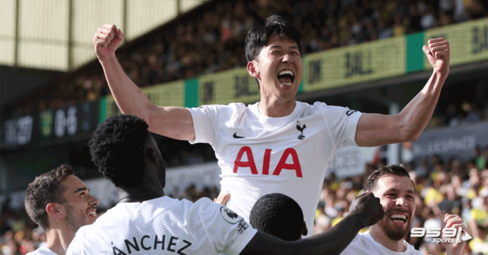 spurs Son Heung Min goal norwich