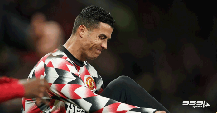 ronaldo man utd foul 89 minutes against spurs