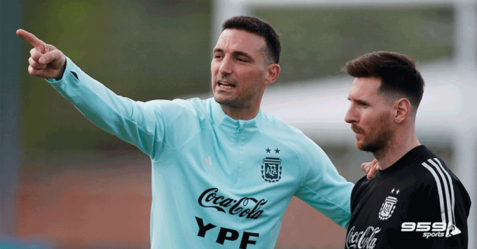 Scaloni and Mess Argentinai 2022