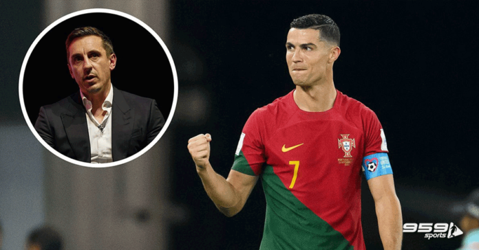 Gary Neville and C.Ronaldo Potugal