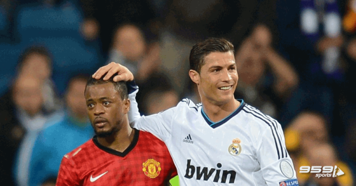 Patrice Evra and C.Ronaldo