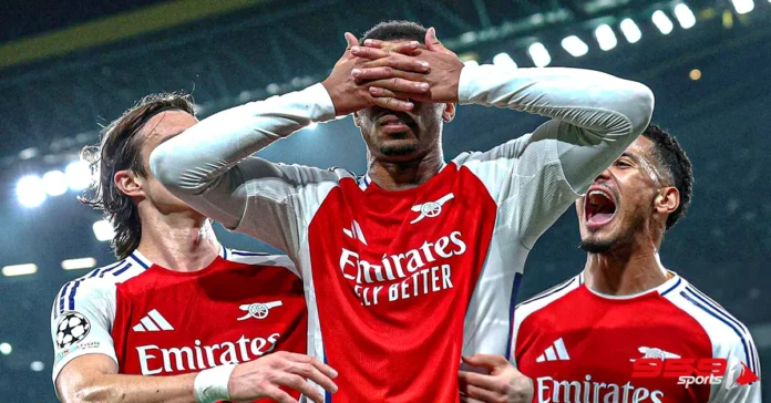 Gabriel magalhaes was substituted with just six minutes remaining in last night’s 5-1 win over Sporting Lisbon.