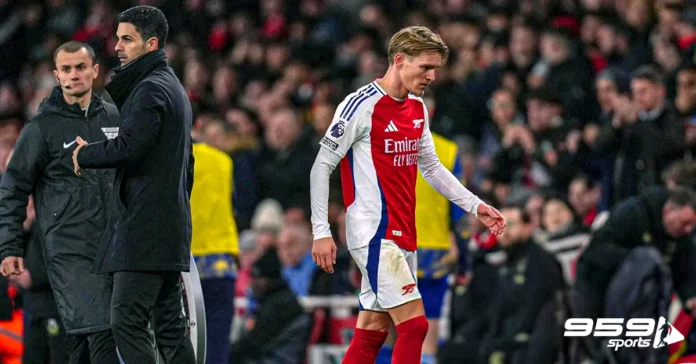 Mikel Arteta explains why he substituted captain Odegaard early