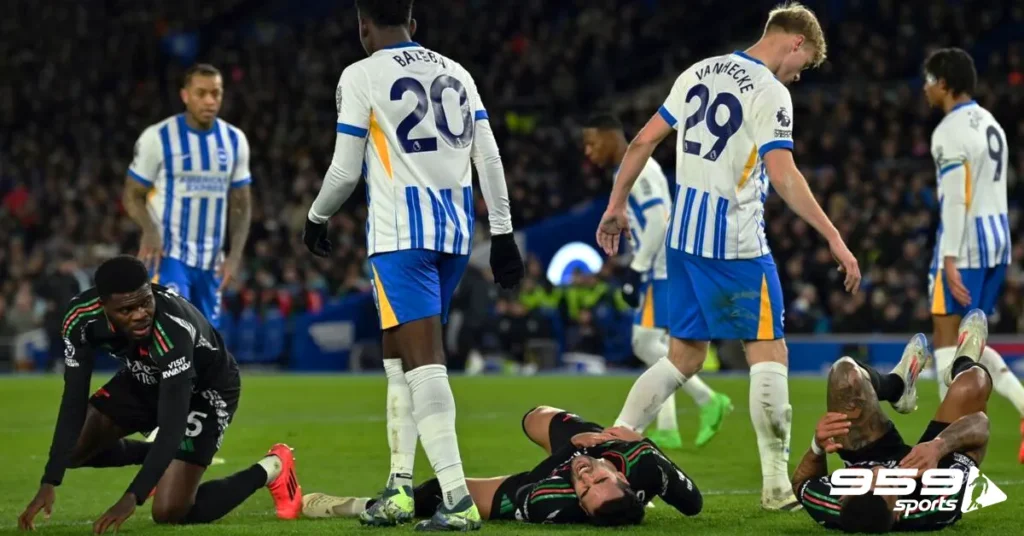 Arsenal draw 1-1 with Brighton