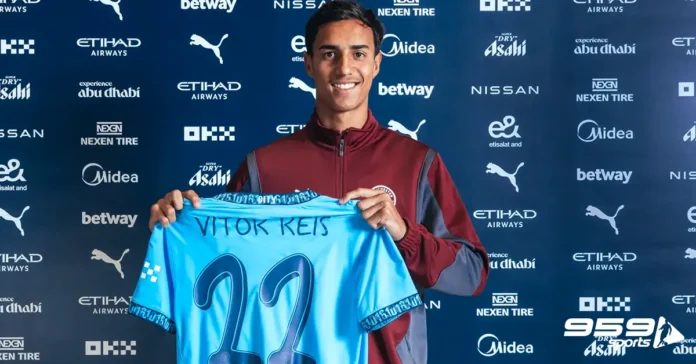 Manchester City have reportedly signed Palmeiras defender Vitor Reis for £30m.   Manchester City have reportedly signed Palmeiras defender Vitor Reis for £30m.