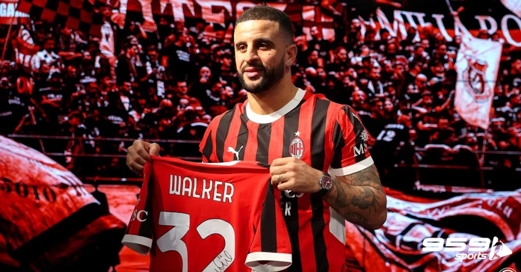New AC Milan defender Walker has revealed that he wore the number 32 shirt at his new club because of Beckham.