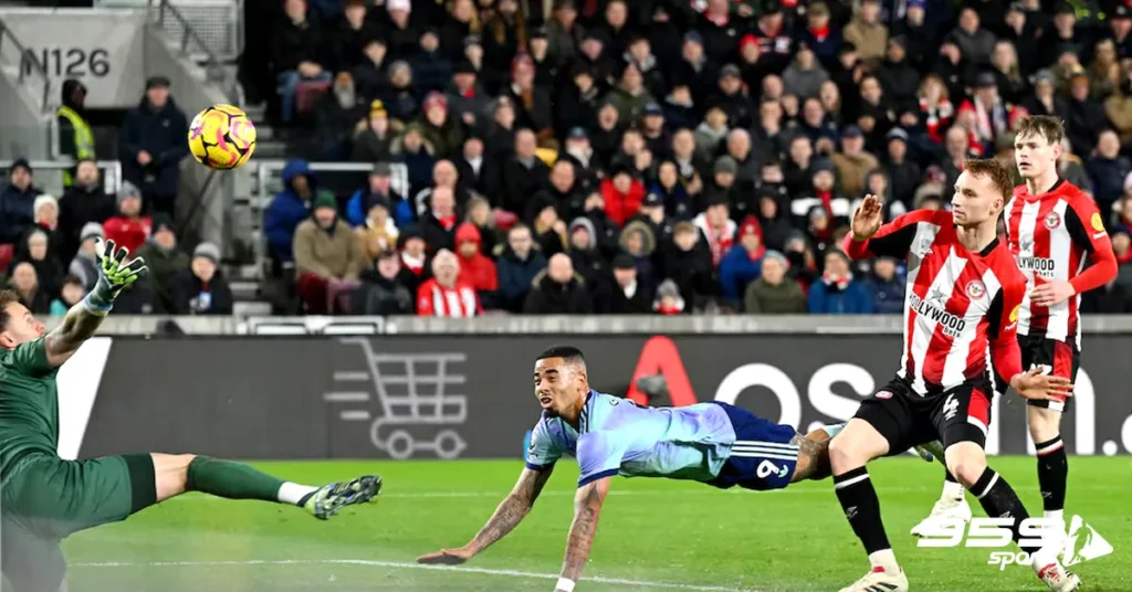 One goal from Arsenal's 3-1 win over Brentford.